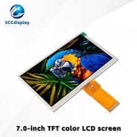 Hochkontrast 7,0-Zoll TFT Farb-LCD-Panel SJXD070-TFT IPS Vollansicht Hochauflösend 1024x600 Auflösung SCCdisplay Marke