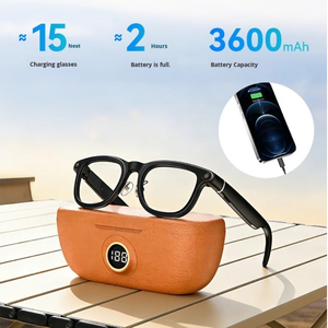 Occhiali Intelligenti X01 con Fotocamera 8 Megapixel, Wi-Fi, Attivazione Vocale, Riproduzione Musicale 4K, Occhiali Intelligenti con Fotocamera AI Wi-Fi e Traduzione - Product Image 2