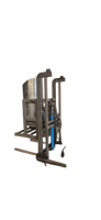 Machine de basculement de fûts hydraulique robuste, contrôlée par PLC, avec pompe à engrenages, en acier inoxydable et alliage d'aluminium, pour le basculement et le levage de fûts