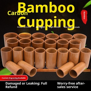 Juego de Ventosas de Bambú Natural Tradicional para Terapia de Masaje, Dispositivo de Succión, Venta al por Mayor de Fábrica, Kit Profesional de Masaje Corporal - Product Image 6