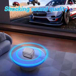 Full HD 720P Otomatik Odaklamalı Projektör Android TV Netflix Dahili Bataryalı Dış Mekan Ev Sineması Film V8 Google TV Projektör - Product Image 6