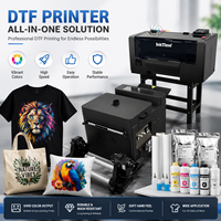 Impresora de Inyección de Tinta Directa a Película (DTF) Rápida, 30cm A3 A4, Tamaño de Rollo de 30cm 60cm, Impresora Digital para Camisetas, Dos Cabezales de Impresión XP600