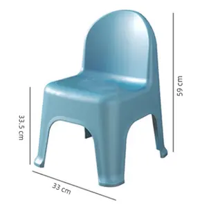 Grosir mebel Cina kursi plastik dalam ruangan bayi/anak-anak dapat ditumpuk