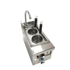 Fabrika Çıkışlı Ticari Mutfak Elektrikli <span class=keywords><strong>2</strong></span> Başlıklı Masaüstü Otomatik Erişte Makinesi İtalyan Erişte Pişirme Oteller Restoranlar - Product Image 3