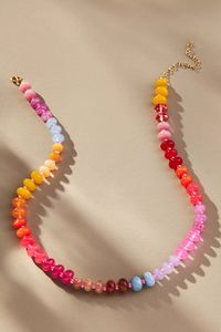 Zooying Adjustable <strong>Boho</strong> <strong>Necklace</strong> Gold Plated Stainless Steel Chain Genuine Stone Beads Layered Jewelry for Women Gift - Product Image 5