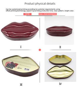 Tùy chỉnh Lip Shape xách tay tinplate có thể nến xà phòng container Mini vít cap in Offset - Product Image 5