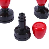 Tampon encreur automatique en plastique ABS classique noir et rouge, rond, tailles 30mm, 40mm, 50mm, pour usage scolaire