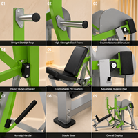Máquina de remo con soporte para pecho, equipo de entrenamiento de espalda, máquina de remo con barra en T, equipo de entrenamiento de fuerza para gimnasios comerciales