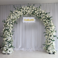 KCFA-052 Fournitures de décoration florale, arche ronde, cadre floral de scène, toile de fond de jardin, plafond, arche de mariage, entrée, portail de lune