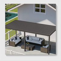 Auvent de patio Gardesol moderne Persienne automatique en aluminium bioclimatique Pergola de toit motorisée et réglable