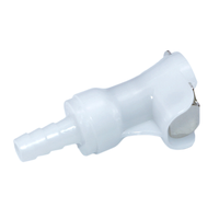Raccord rapide pour tuyau en plastique 1/4\", raccords à barbelure pour tuyau, valve en ligne à fermeture, valve d'air et d'eau femelle, raccord rapide à déconnexion rapide, lisse