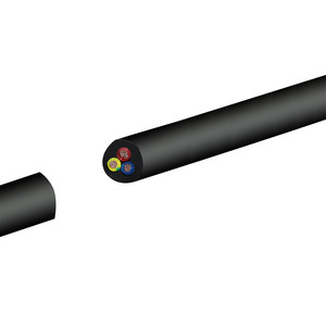 Câbles électriques OFC à 3 conducteurs en cuivre, isolation/gaine en PVC, basse tension 300V, 0,5-4mm, noirs, emballage de 100 mètres - Product Image 3
