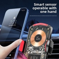 Nouveau chargeur sans fil de style punk, compatible avec les téléphones Apple et Huawei, charge rapide automatique par induction pour voitures