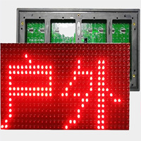 Modul Display LED P10 luar ruangan tahan air 320x160mm warna putih tunggal 10mm toko ritel konstan mal belanja