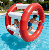 Rouleau aquatique gonflable commercial, jouets aquatiques, module de défi roue aquatique gonflable pour piscines et lacs