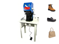 Machine à poinçonner automatique à 6 aiguilles FS pour empeignes de chaussures et œillets de ceintures en cuir, 220V 200W 140/min, certifiée CE, garantie 1 an