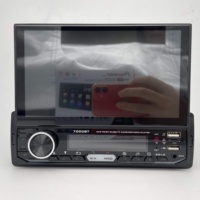 Autoradio stéréo 1 lecteur Din autoradio universel stéréo auto Bluetooth Con affichage Iphone écran tactile avec Bluetooth autoradio