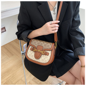 Bolso Bandolera Retro <span class=keywords><strong>de</strong></span> Moda 2026 para Mujer, con <span class=keywords><strong>Correas</strong></span> Anchas, Dos <span class=keywords><strong>Correas</strong></span>, Cuero PU, Cierre <span class=keywords><strong>de</strong></span> Cremallera, Poliéster - Product Image 6