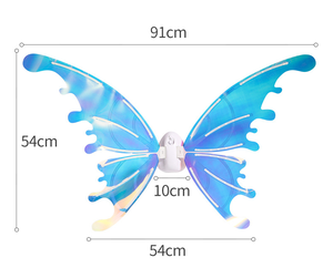 Ali <span class=keywords><strong>da</strong></span> Fata LED per Bambini Nicro, Costume <span class=keywords><strong>da</strong></span> Angelo, Accessori per Travestimenti, Ali Colorate Fai-<span class=keywords><strong>da</strong></span>-Te con Glitter e Musica per Feste e Festival - Product Image 2