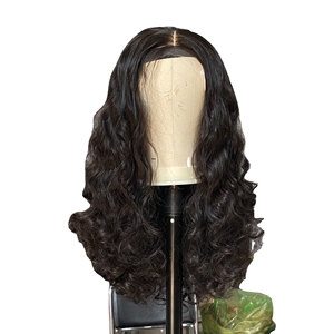 Luxury Single Donor Curly Wavy Lace Closure Wig 100% Raw Vietnamese Human Hair <b>Extensions</b> Natural Raw Virgin Human Hair Wig Sale - Product Image 2