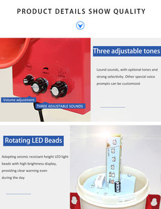 Hoảng loạn mua chống trộm âm thanh và ánh sáng báo động khẩn cấp hệ thống báo động còi báo động dẫn ánh sáng nhấp nháy - Product Image 3