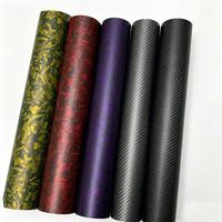 Vinilo PVC para Autos de Alto Brillo, con 2 Años de Garantía, para Cambiar el Color de Todo el Vehículo, Libre de Burbujas, Película de Vinilo con Efecto Fibra de Carbono, Gran Venta
