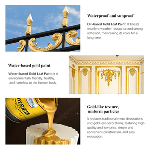 Vernice Dorata a Base d'Acqua Resistente al Sole e alle Intemperie per Ristrutturazione e Cambio Colore di Cancelli in Ferro e Ringhiere - Product Image 5