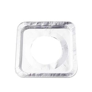 Gas Stove Oil Proof Mat Aluminum Foil <b>Ring</b> Thickened Protective Cover Kitchen Use Round Shape Heat Resistant - Product Image 3