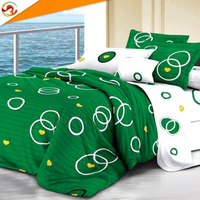 Parure de lit en coton doux effet peau de pêche, motif africain, respirante, 3/4 pièces