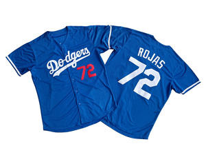 <span class=keywords><strong>Maillot</strong></span> personnalisé pour <span class=keywords><strong>homme</strong></span> des <span class=keywords><strong>Dodgers</strong></span> de Los Angeles 72 #   <span class=keywords><strong>Maillot</strong></span> de <span class=keywords><strong>baseball</strong></span> blanc et bleu Rojas Miguel, édition limitée pour les fans, uniforme de la Major League <span class=keywords><strong>Baseball</strong></span> - Product Image 2