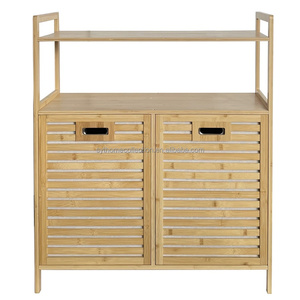 Gabinete de <span class=keywords><strong>Cocina</strong></span> de Bambú Impermeable Prep Clean SYT para la Zona Lateral del Fregadero, Gabinete de Almacenamiento con Puerta de Listones para el Esquina del Mostrador - Product Image 3