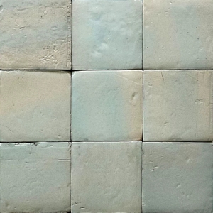 Làm bằng tay Ma-rốc gạch đất sét màu xanh 10x10cm zellige gạch 4x4 inch phòng tắm và nhà bếp nền gạch đất nung - Product Image 4