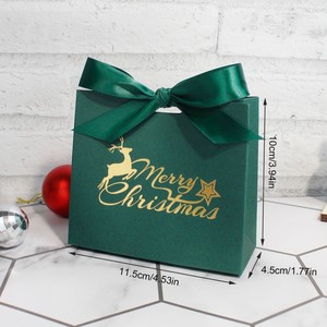 ถุงกระดาษพิมพ์ลายโลโก้ฟอยล์ทอง ถุงใส่ขนม ถุงใส่เครื่องประดับ ถุงช้อปปิ้ง ถุงของขวัญขนาดเล็ก สำหรับเทศกาลคริสต์มาส - Product Image 5