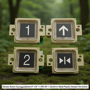 ปุ่มลิฟต์ GuangaoButtonVF 5 DF 11 D95 507 1 ขนาด 33x33 มม. อะไหล่ลิฟต์ วัสดุโลหะและพลาสติก - Product Image 3