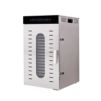 Mesin Pengering Makanan Komersial Stainless Steel dengan Pengatur Waktu Digital dan Kontrol Suhu untuk Buah, Sayuran, Daging, dan Dendeng