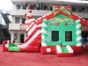 Maison <span class=keywords><strong>de</strong></span> rebond gonflable <span class=keywords><strong>de</strong></span> haute qualité sur le thème <span class=keywords><strong>de</strong></span> Noë<span class=keywords><strong>l</strong></span> pour les enfants sautant le château avec toboggans d'intérieur pour s'amuser le <span class=keywords><strong>jour</strong></span> <span class=keywords><strong>de</strong></span> Noë<span class=keywords><strong>l</strong></span> - Product Image 3