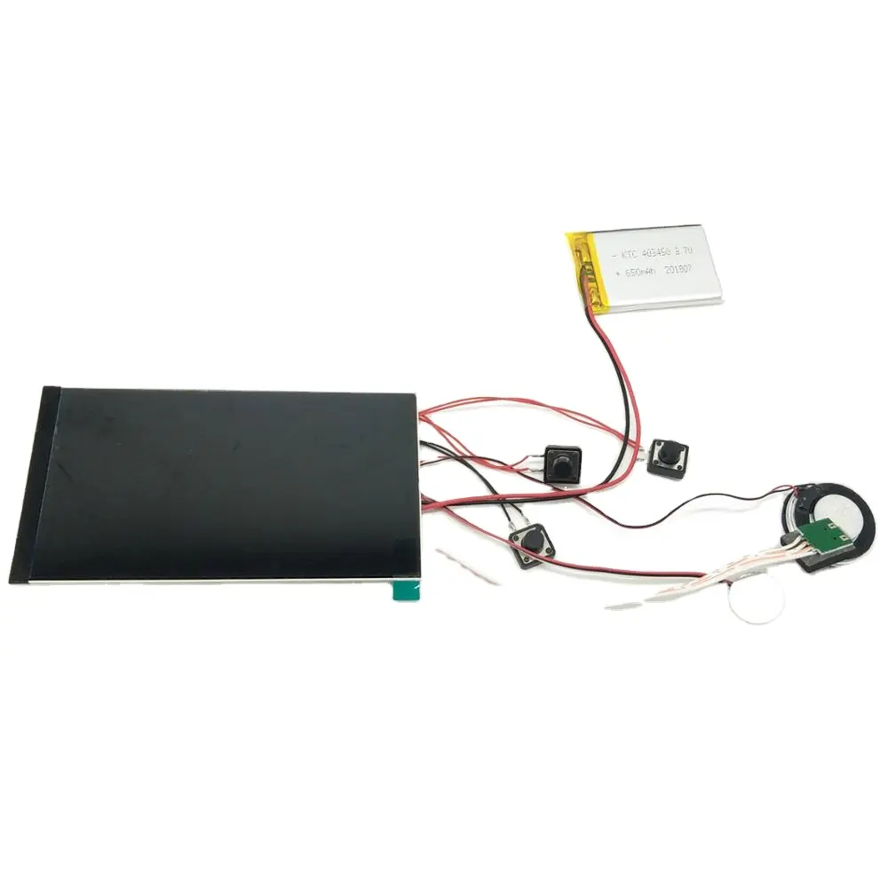 4.3 Inch Lcd וידאו חוברת רכיבים אלקטרוניים וידאו ברכה כרטיס מודול