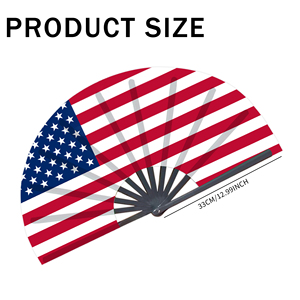 Abanicos Plegables de Bambú con la Bandera de Estados Unidos al por Mayor, Abanico de Mano para Carnaval, Boda, Festival, Fiesta, Agencia de Viajes - Product Image 5