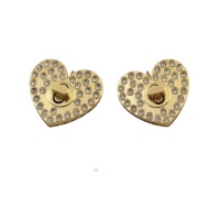 Serrures à torsion en alliage de zinc avec strass en forme de cœur, 50 mm, tendance, pour bagages, boîtes cadeaux, accessoires de quincaillerie, directement de l'usine