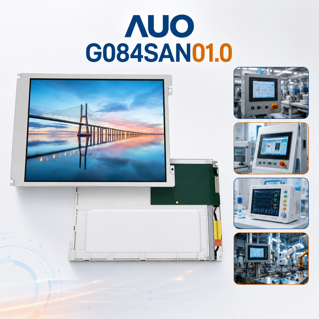 AUO G084SAN01.0 8.4 Inch TFT LCD Module 800x600 SVGA LVDS Display Panel for Industrial Control Equipment