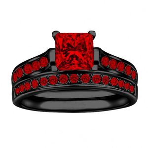 Romantic Couple <b>Rings</b> Punk Dragon Pattern <b>Men's</b> <b>Rings</b> Beautiful Ruby Women's <b>Rings</b> <b>for</b> Women <b>Men</b> - Product Image 3