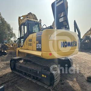 Komatsu เครื่องขุด PC270-7มือสอง, รถขุดชนิดตีนตะขาบพร้อมปั๊มกระปุกเกียร์เครื่องยนต์100% 28ตัน - Product Image 2