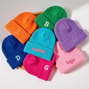 Gorro <span class=keywords><strong>de</strong></span> Punto Personalizado con Logotipo Bordado, Cálido y Acogedor para <span class=keywords><strong>Invierno</strong></span>, 100% Acrílico, Venta al por Mayor, Cómodo y Elástico - Product Image 3