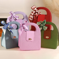 Boîte Souvenir Vide Personnalisable en Cuir PU Style Chinois Plusieurs Couleurs pour le Festival de la Mi-Automne