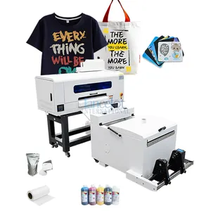 Impressora de grande formato de fábrica dtf impressora com cabeça dupla xp600 i1600 42 cm impressora dtf barata para camisetas e roupas