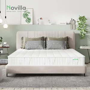 Memory foam mattress king size home furniture bedroom 7 zones pocket spring mattress natural latex mattress in a box