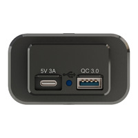Chargeur de véhicule pour camping-car modifié en double port USB-A/Type-C QC3.0 5V3A, installation sans perçage pour OLIVER, compatible 12V-24V