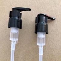 Pompe à lotion noire 24/410 28/410 gauche/droite avec matériau PP et clip en plastique