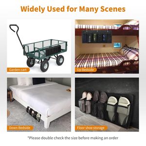<b>Shoe</b> Pockets 6 Large Pockets Heavy Duty Hanging Bedside <b>Storage</b> Organizer With Sturdy Hooks For <b>Shoes</b> And Clothes - Product Image 5