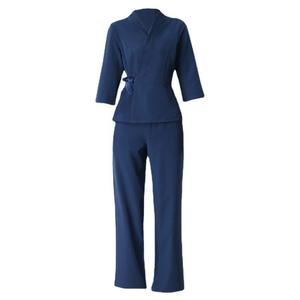 Vêtements de travail pour le personnel des salons de beauté en coton à col en V, uniformes pour les travailleurs de bain et de massage, uniformes de spa - Product Image 4